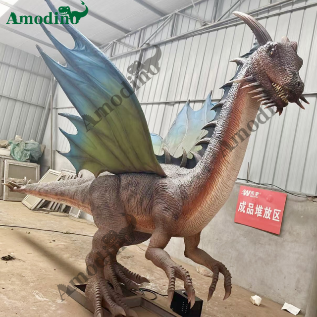 7m long simulation dragon with wings