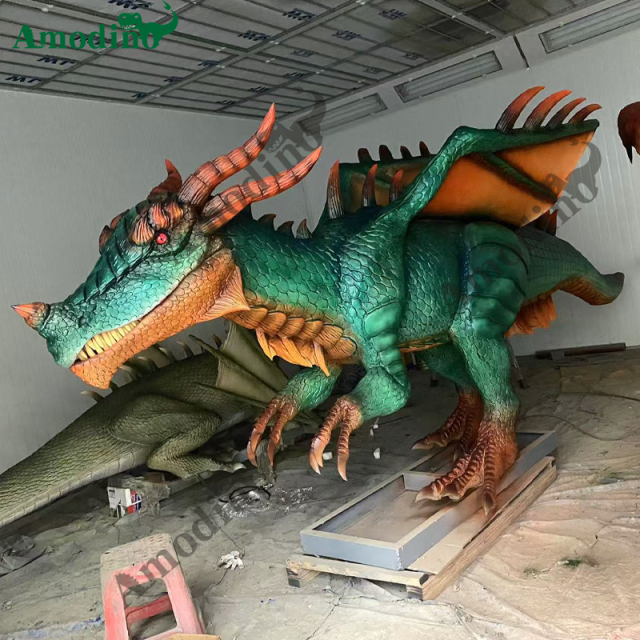 7m long electronic flying dragon for park