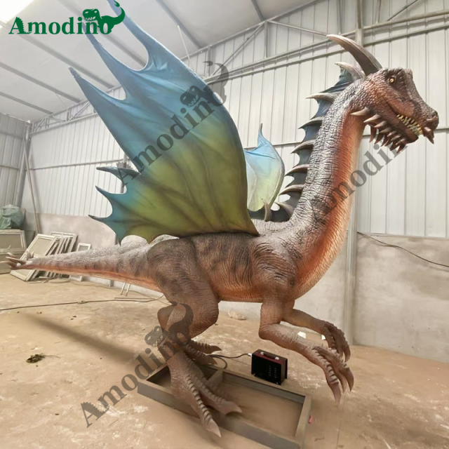 7m long simulation dragon with wings