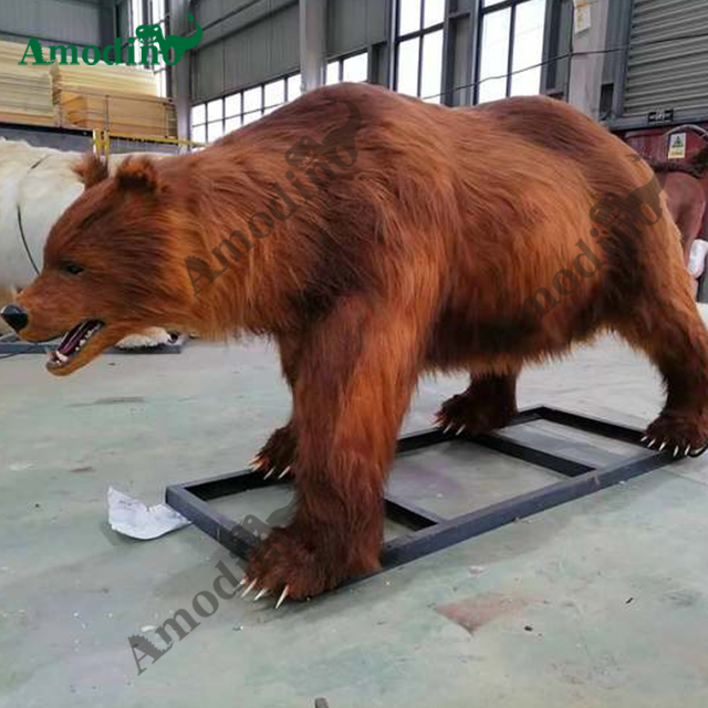 3m long animatronic bear model for park