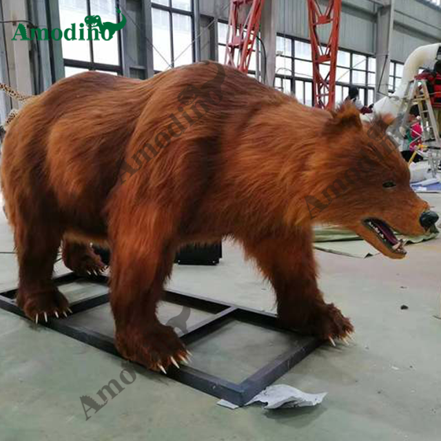 3m long animatronic bear model for park