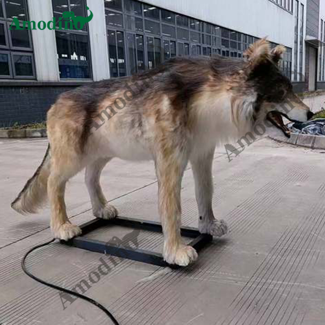 2m long animatronic wolf with high quality
