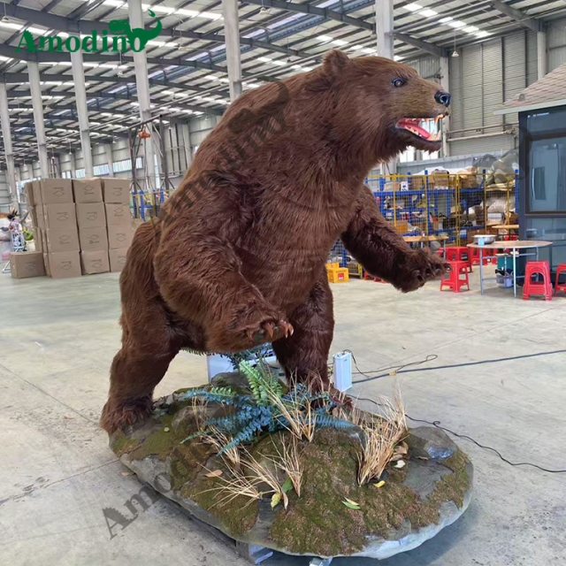 high quality animatronic bear model for zoo