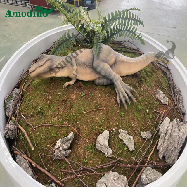 Customizable Bionic Tyrannosaurus Rex Incubator with Ultra-Realistic Effects, Designed for Dinosaur Theme Parks, Theme Malls, and Theme Exhibitions