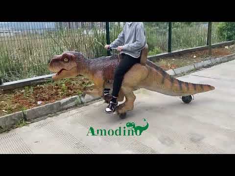 Affordable Tyrannosaurus Rex Rides, customizable for shopping malls, dinosaur theme parks, amusement parks, and similar venues.