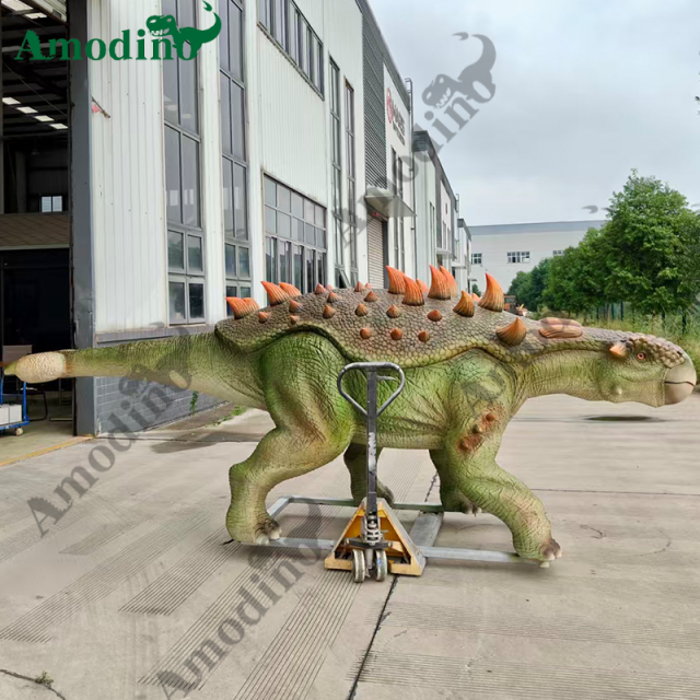 Electronic Ankylosaurus for dinosaur theme parks, and zoos