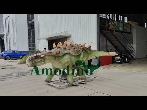 Electronic Ankylosaurus for dinosaur theme parks, and zoos