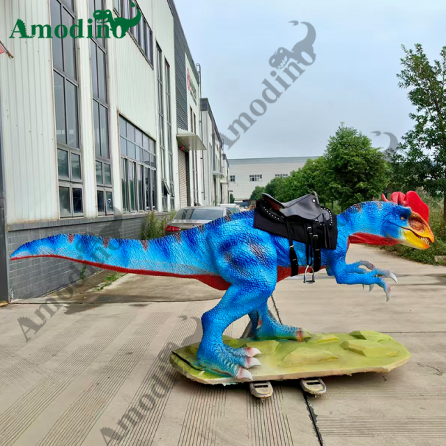 El animatrónico realista Dilophosauru es perfecto para parques temáticos y zoológicos.