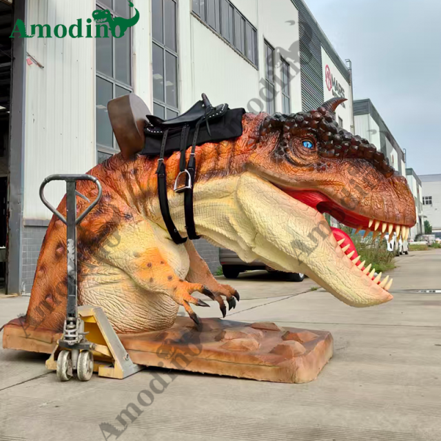 Electronic Half-Body Carnotaurus & Hyper-Realistic (Suitable for Amusement Parks, Zoos, and Theme Parks)