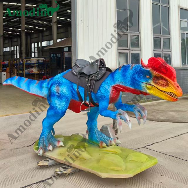 El animatrónico realista Dilophosauru es perfecto para parques temáticos y zoológicos.