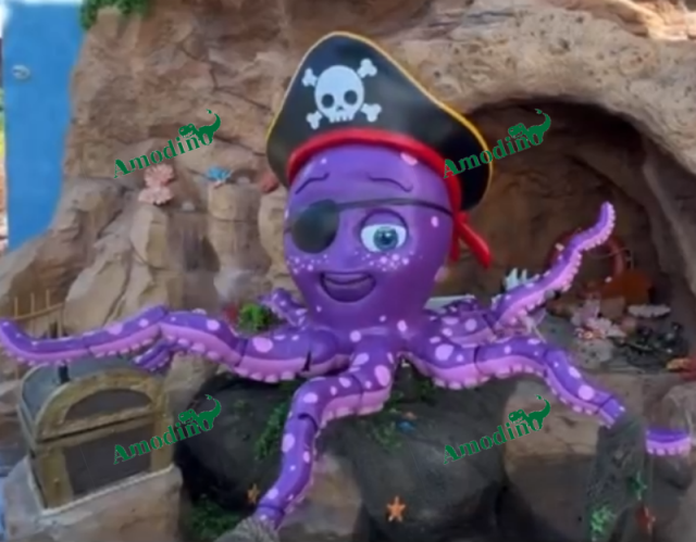 Modelo de pulpo animatrónico personalizado con servomotor