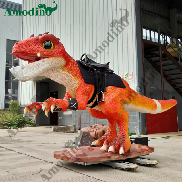 Affordable and adorable cartoon dinosaur ride suitable for amusement parks and theme parks