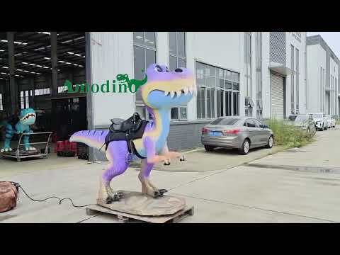 Paseo de dinosaurios de dibujos animados adecuado para parques de atracciones y parques temáticos.