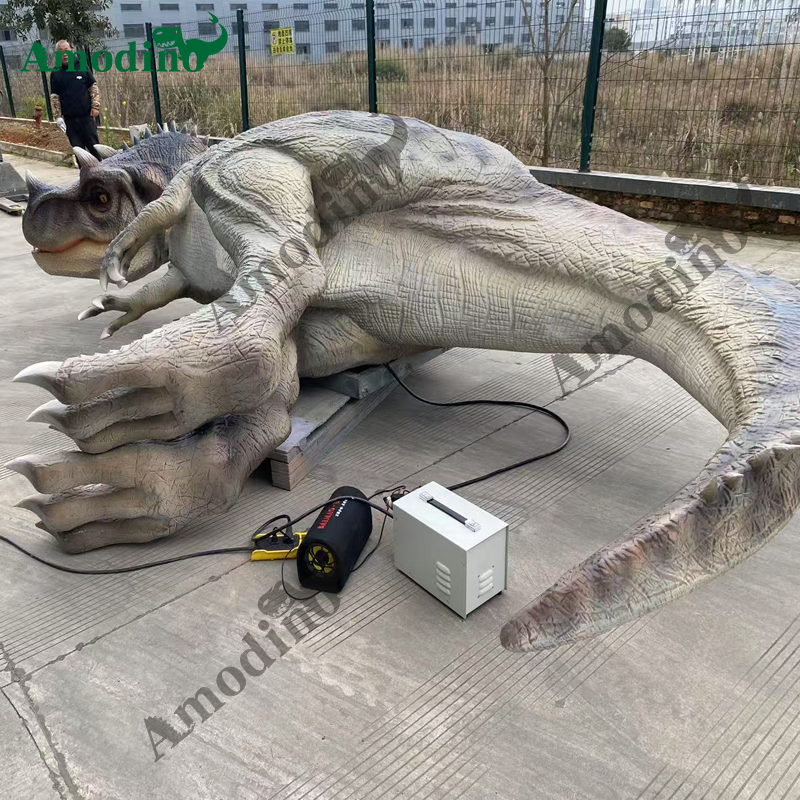 Dinosaurios animatrónicos Ceratosaurus para parque de atracciones y zoológico