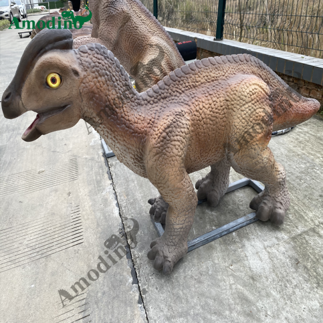 Animatronic Baby Parasaurolophus for Dinosaur Show