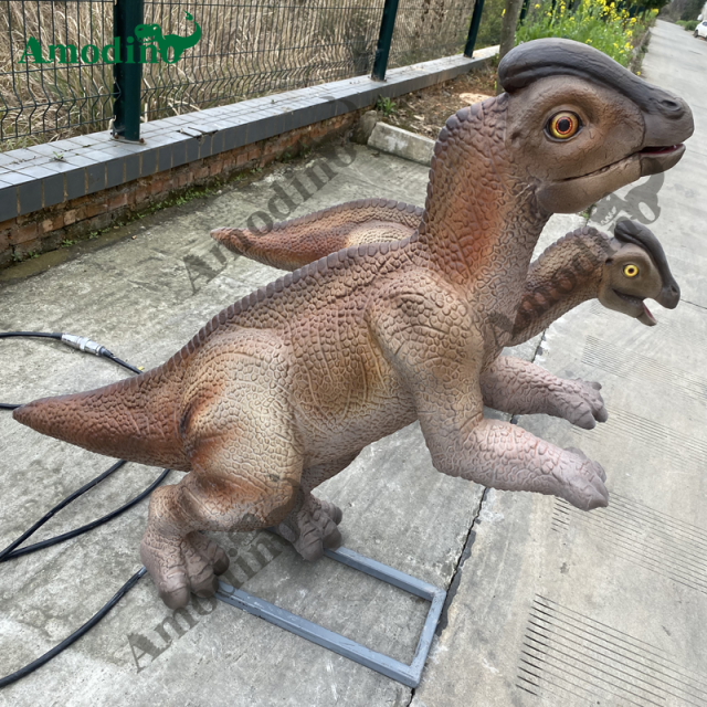 Animatronic Baby Parasaurolophus for Dinosaur Show