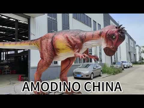 7m long animatronic Pachycephalosaur for theme park