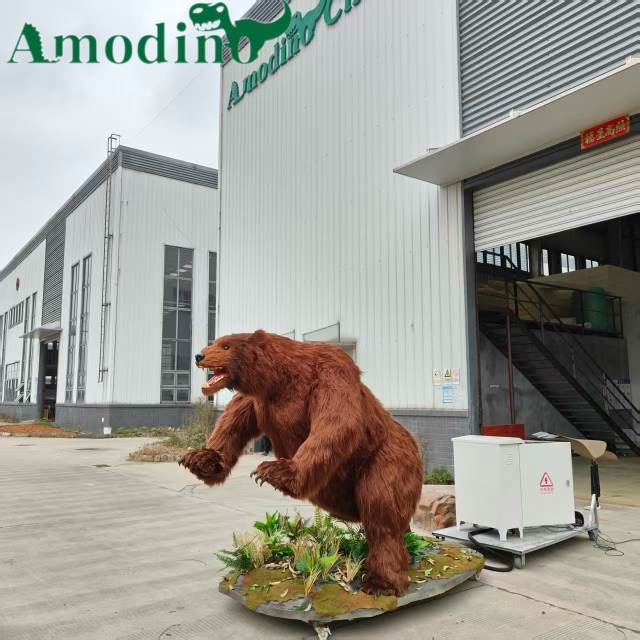 Premium Animatronic Brown Bear Replica for Zoo Displays