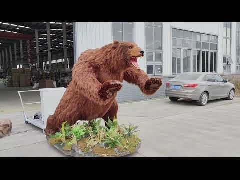Premium Animatronic Brown Bear Replica for Zoo Displays