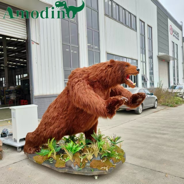 Premium Animatronic Brown Bear Replica for Zoo Displays