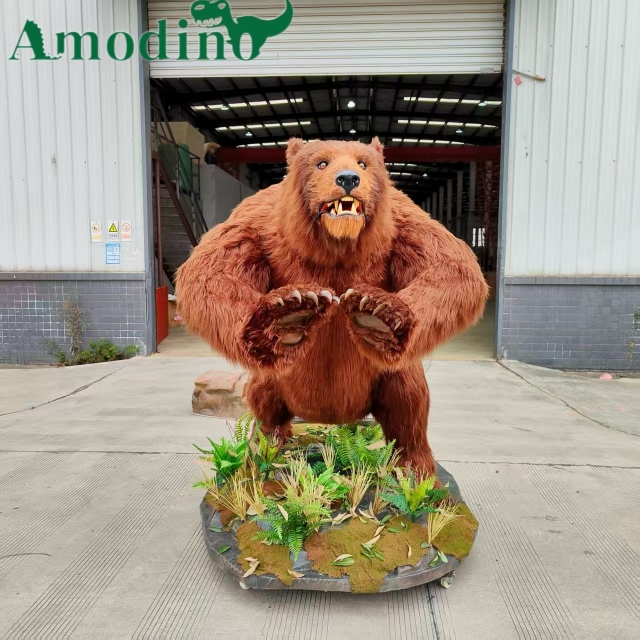Premium Animatronic Brown Bear Replica for Zoo Displays