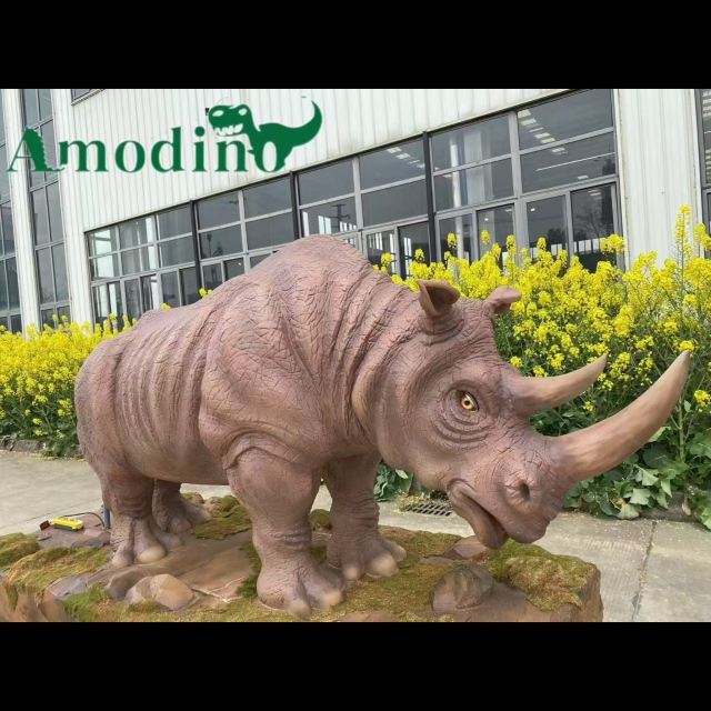 Animatronic Rhino Replica model for park