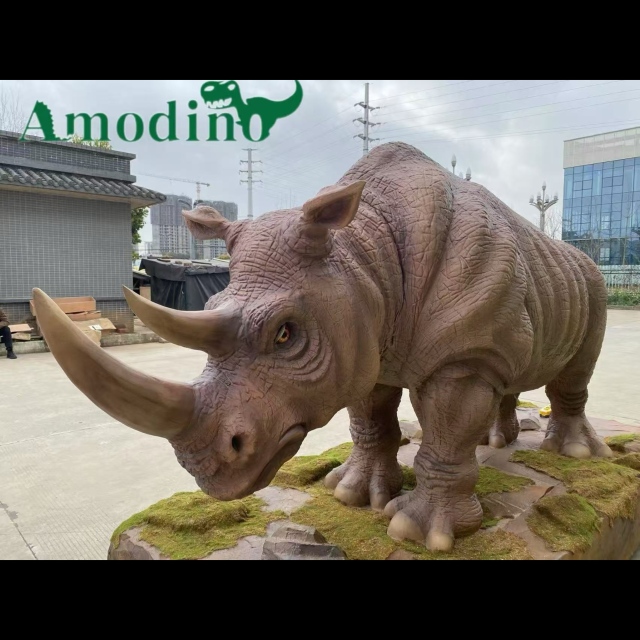 Animatronic Rhino Replica model for park