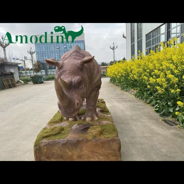 Animatronic Rhino Replica model for park