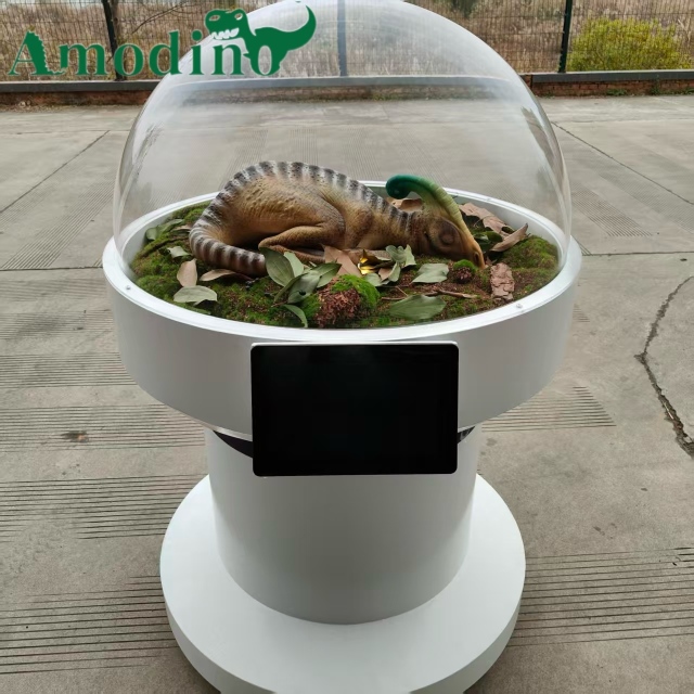 Parasaurolophus Baby Incubator – Lifelike Animatronic Hatching Egg