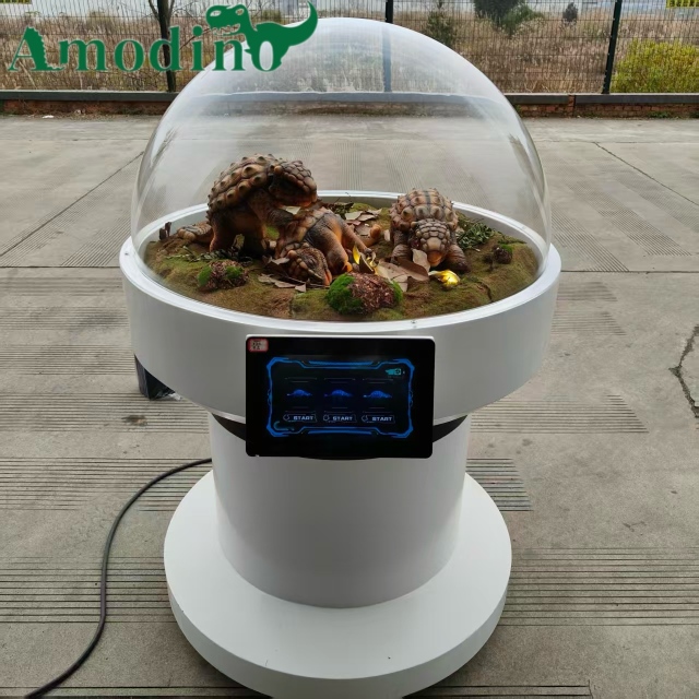 Hyper-Realistic Baby Ankylosaurus Incubator