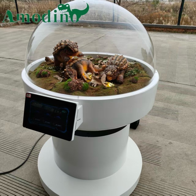 Hyper-Realistic Baby Ankylosaurus Incubator