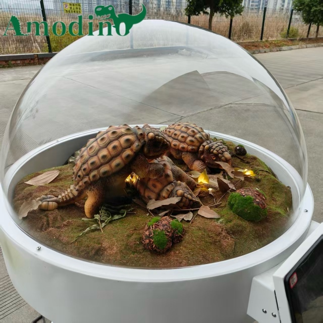 Hyper-Realistic Baby Ankylosaurus Incubator