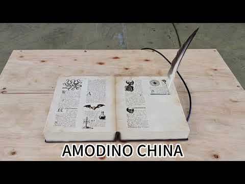 Atrezo Mágico de Pluma Flotante: Libro de Hechizos Interactivo con Cable
