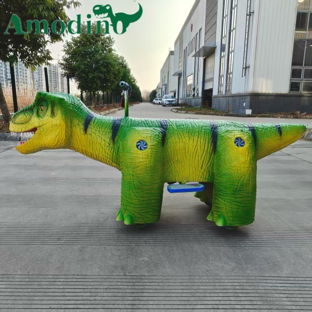 Interactive T-Rex Ride-On Toy | Battery-Powered Dinosaur Car for Malls & Play Centers
