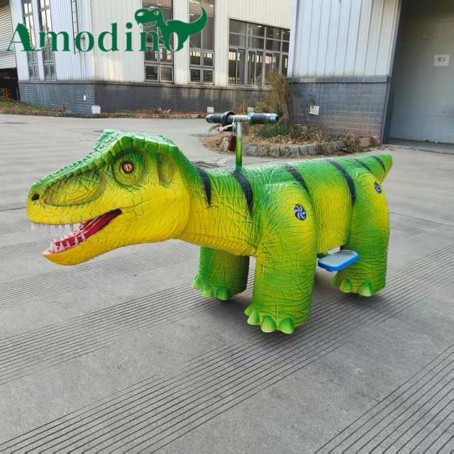 Interactive T-Rex Ride-On Toy | Battery-Powered Dinosaur Car for Malls & Play Centers