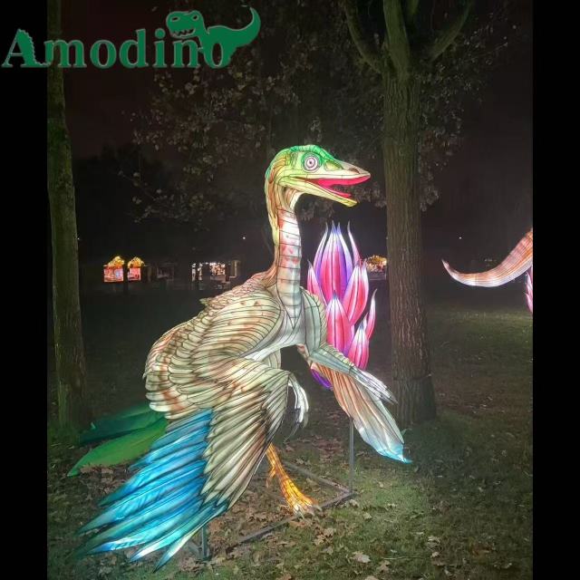 Prehistoric Dinosaur Lanterns – LED Illuminated Dino Displays for Light Festivals & Theme Parks