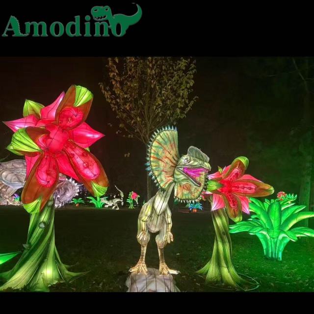 Prehistoric Dinosaur Lanterns – LED Illuminated Dino Displays for Light Festivals & Theme Parks