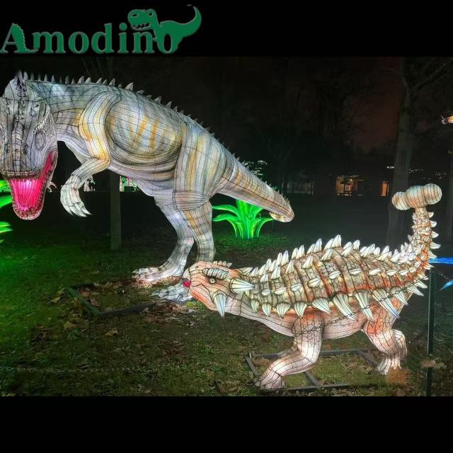 Prehistoric Dinosaur Lanterns – LED Illuminated Dino Displays for Light Festivals & Theme Parks