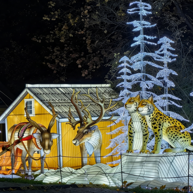 LED Illuminated Christmas Lanterns for  Holiday Festivals & Theme Parks