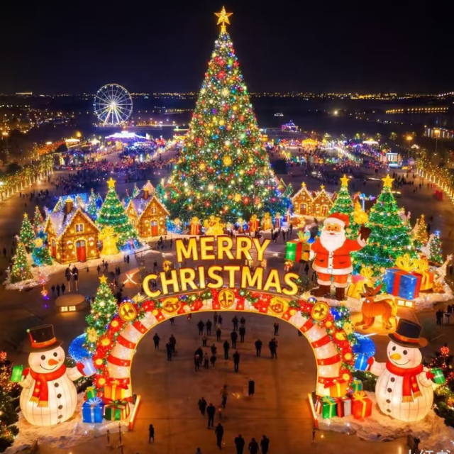 LED Illuminated Christmas Lanterns for  Holiday Festivals & Theme Parks