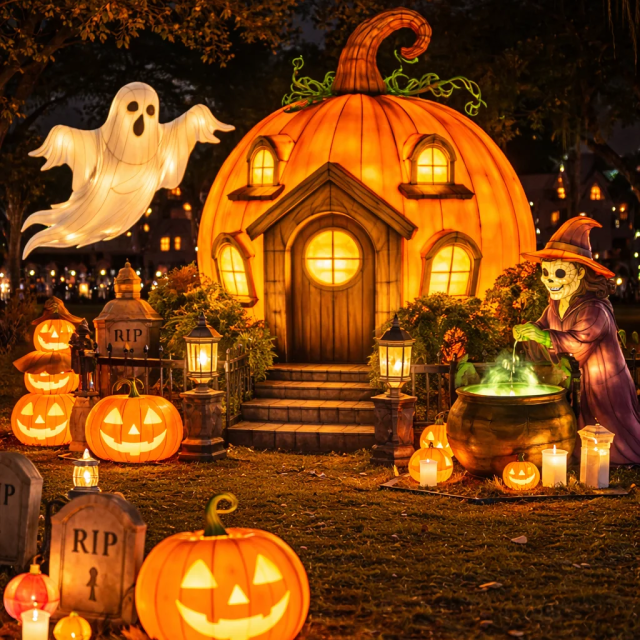 LED Illuminated Halloween Lanterns for Outdoor Festivals & Family Themed  Parks