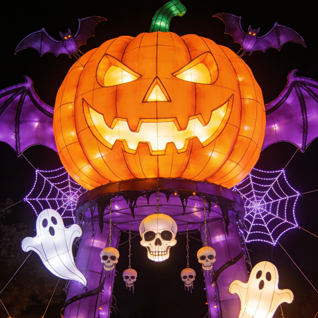 LED Illuminated Halloween Lanterns for Outdoor Festivals & Family Themed  Parks