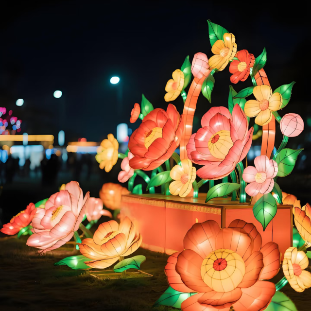 Traditional Chinese Lantern Lights for Cultural Celebration