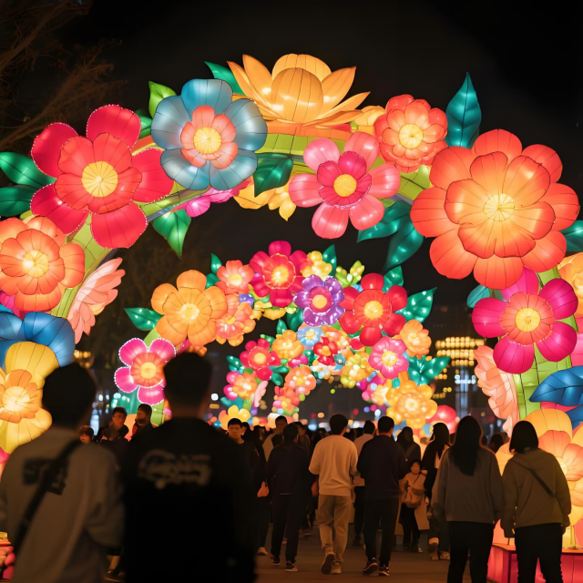 Traditional Chinese Lantern Lights for Cultural Celebration