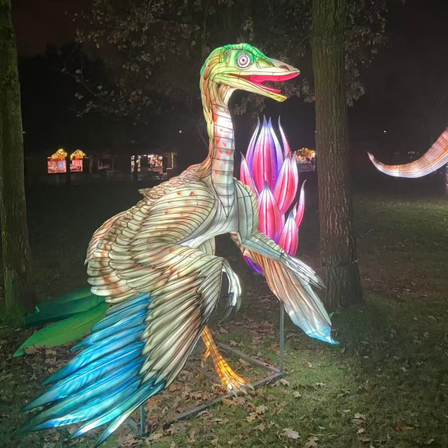 Parasaurolophus LED Lanterns – Custom Prehistoric Decor for Shopping Malls & Theme Parks