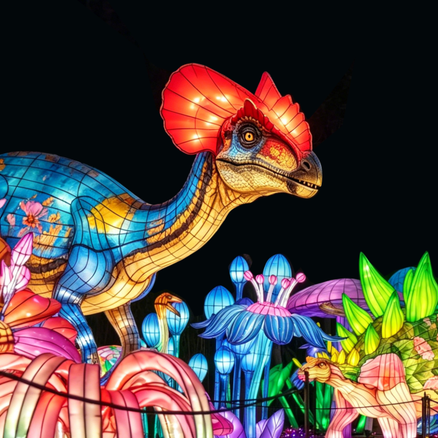 LED Dilophosaurus Lantern  for Zoo & Park