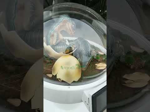 Velociraptor Hatchling Incubator Animatronic Dinosaur Egg