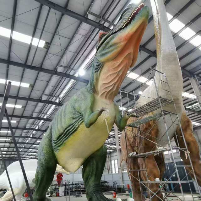 Custom Animatronic T-Rex Dinosaur Sculpture Waterproof for Museum & Mall Display