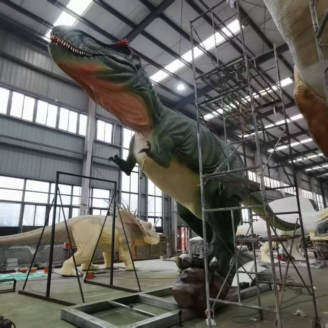 Custom Animatronic T-Rex Dinosaur Sculpture Waterproof for Museum & Mall Display