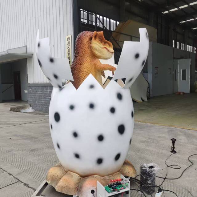 Animatronic Hatching T-Rex Egg for Theme Park Display